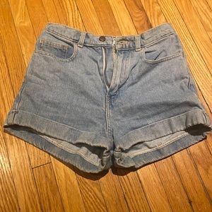 American apparel Jean shorts